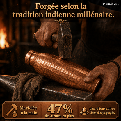 Gourde MonCuivre Artisanale 0% microplastique 0 bactéries